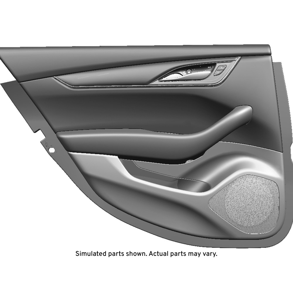 GM Genuine Parts Maple Sugar Rear Driver Side Door Trim