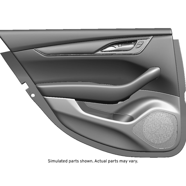 GM Genuine Parts Maple Sugar Rear Driver Side Door Trim