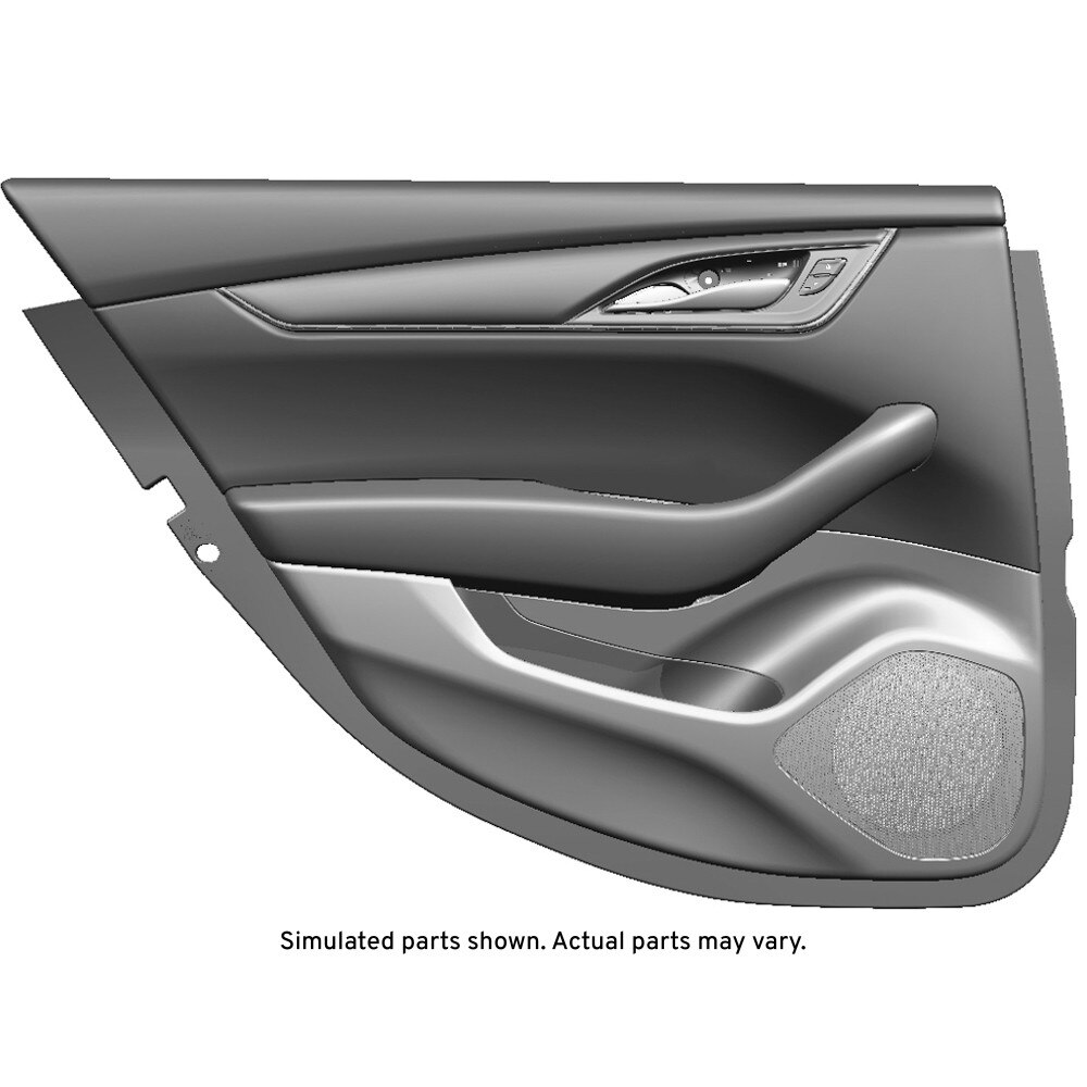 GM Genuine Parts Black Rear Driver Side Door Trim