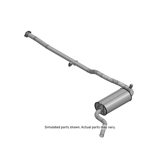GM Genuine Parts Exhaust Muffler with Exhaust Pipe