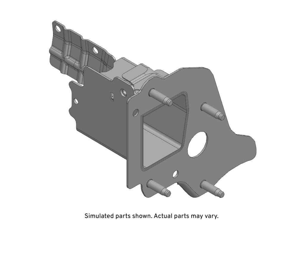 GM Genuine Parts Rear Driver Side Bumper Impact Bar Bracket