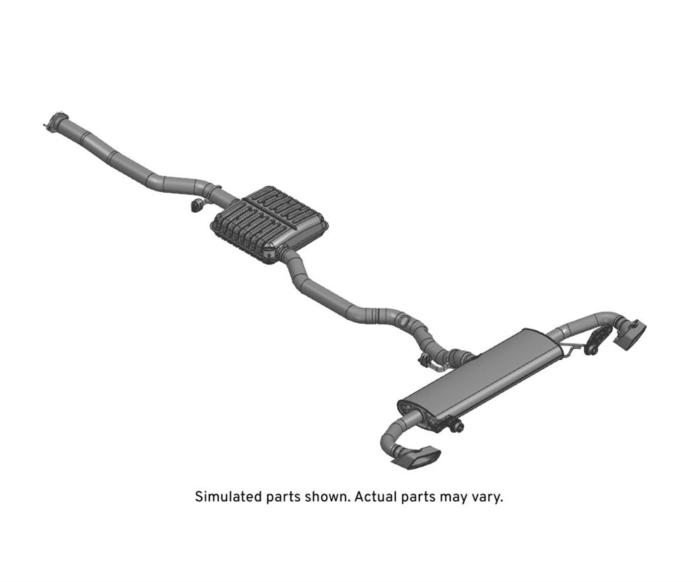 GM Genuine Parts Exhaust Muffler with Exhaust Pipe