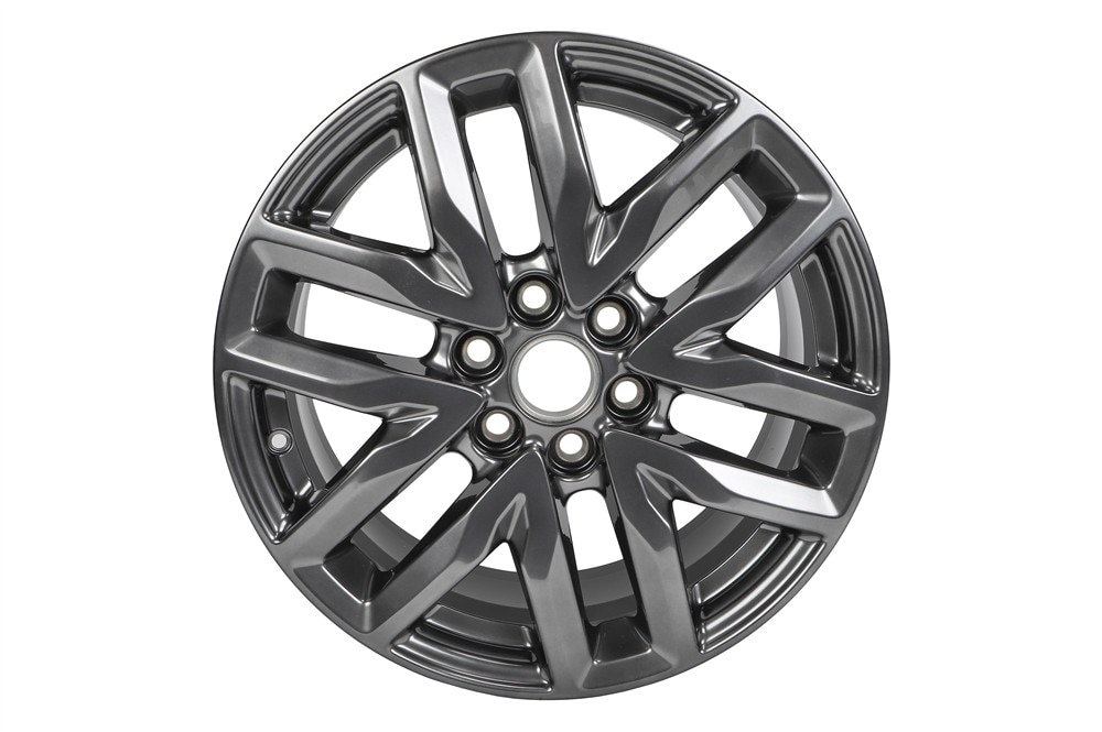 GM Genuine Parts Midnight Silver 18x7.5in Aluminum Front and Rear