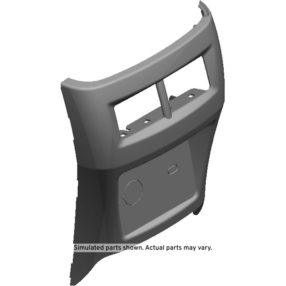 GM Genuine Parts Black Front Floor Console Rear Trim Panel