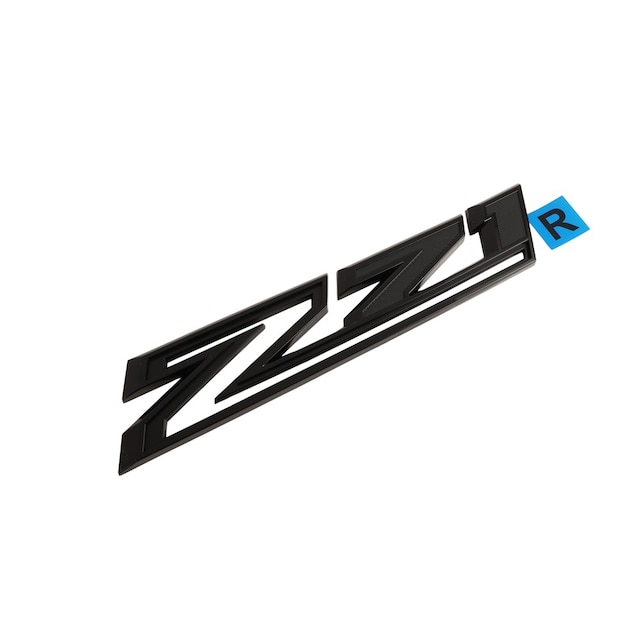 GM Genuine Parts Black Front Passenger Side Fender Marketing Name Plate