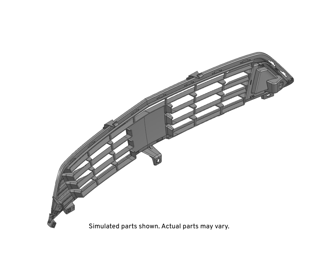 GM Genuine Parts Black Front Lower Grille