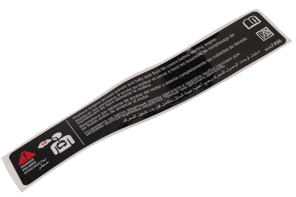 GM Genuine Parts Chemical Exposure Danger Label