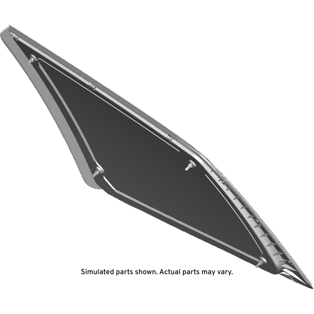 GM Genuine Parts Black Passenger Side Quarter Window