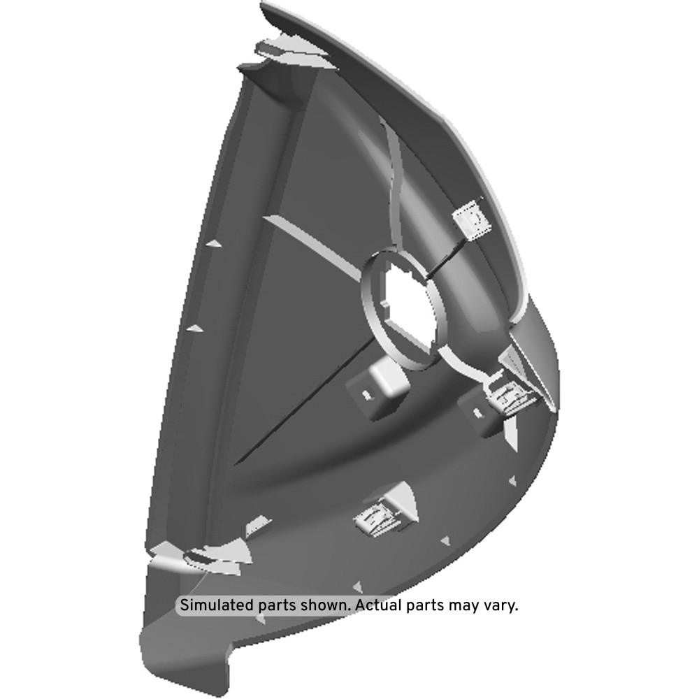GM Genuine Parts Jet Black Passenger Side Instrument Panel Outer Trim Cover