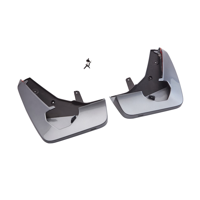 Front Splash Guards in Satin Steel Metallic