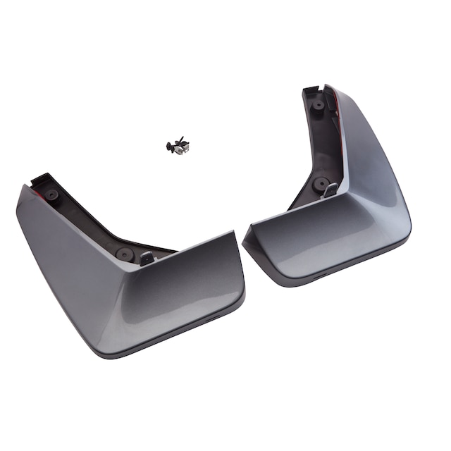 Rear Splash Guards in Satin Steel Metallic