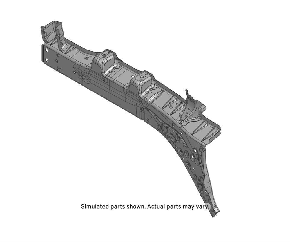 GM Genuine Parts Passenger Side Front Compartment Side Rail