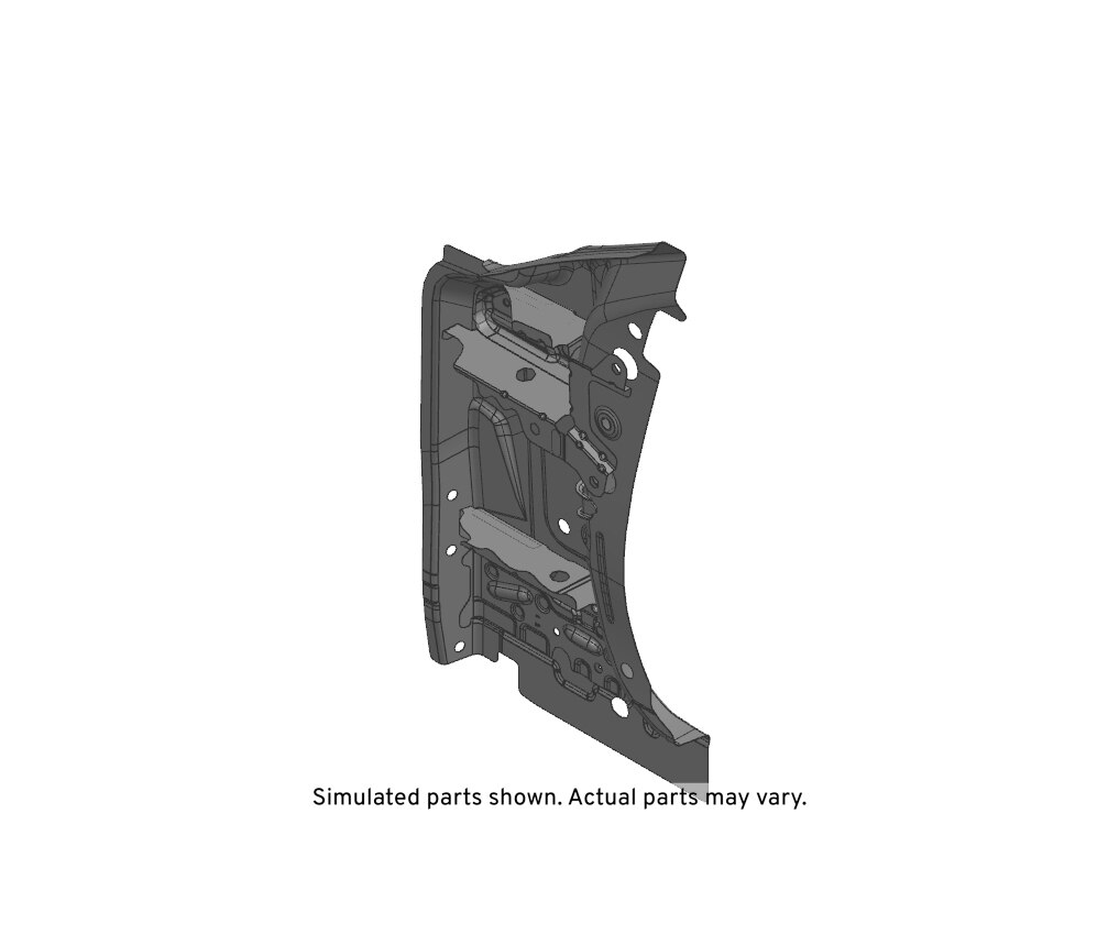 GM Genuine Parts Passenger Side Body Hinge Pillar Outer Panel Reinforcement
