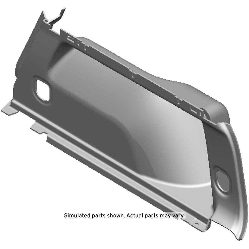 GM Genuine Parts Black Passenger Side Quarter Lower Rear Trim Panel
