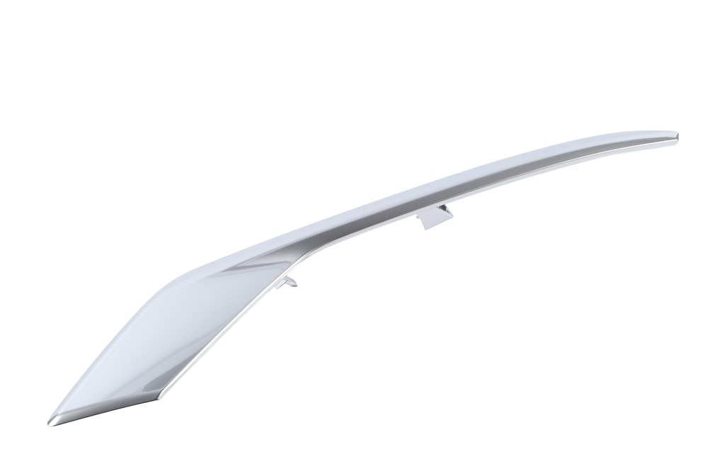 GM Genuine Parts Galvano Silver Front Passenger Side Fog Lamp Bezel