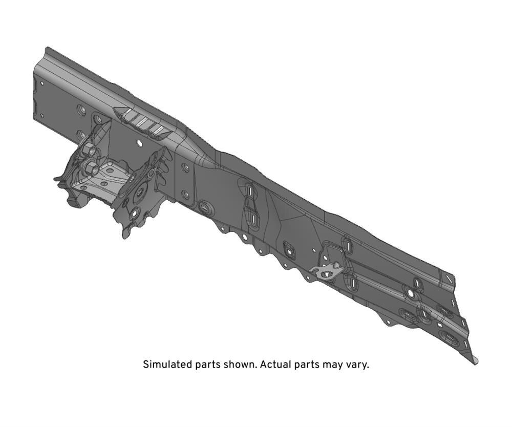 GM Genuine Parts Driver Side Front Compartment Side Rail
