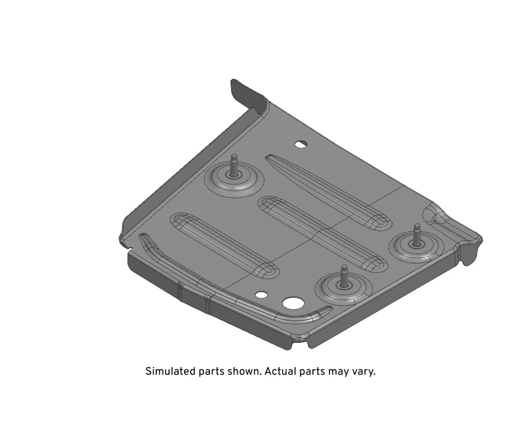 GM Genuine Parts Driver Side Underbody Rear Side Rail Extension