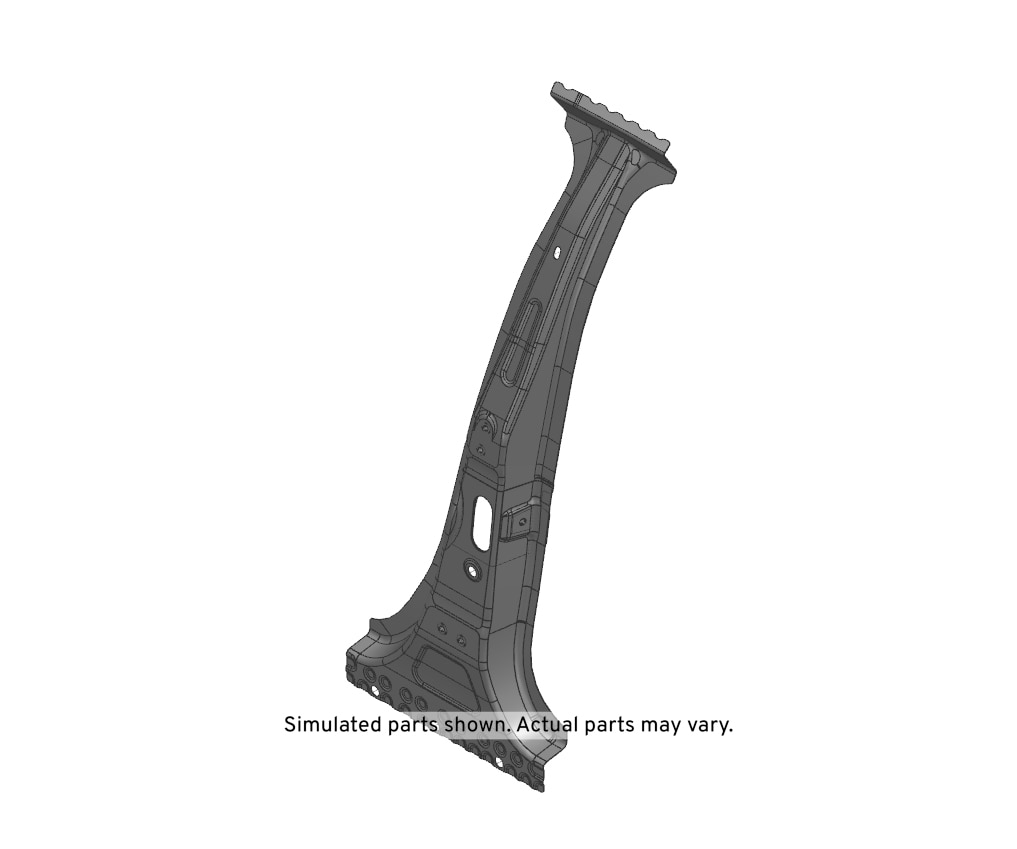 GM Genuine Parts Driver Side Center Pillar Outer Panel Reinforcement