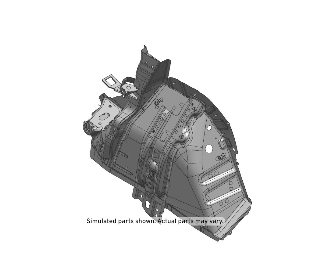 GM Genuine Parts Rear Passenger Side Wheelhouse Inner Panel