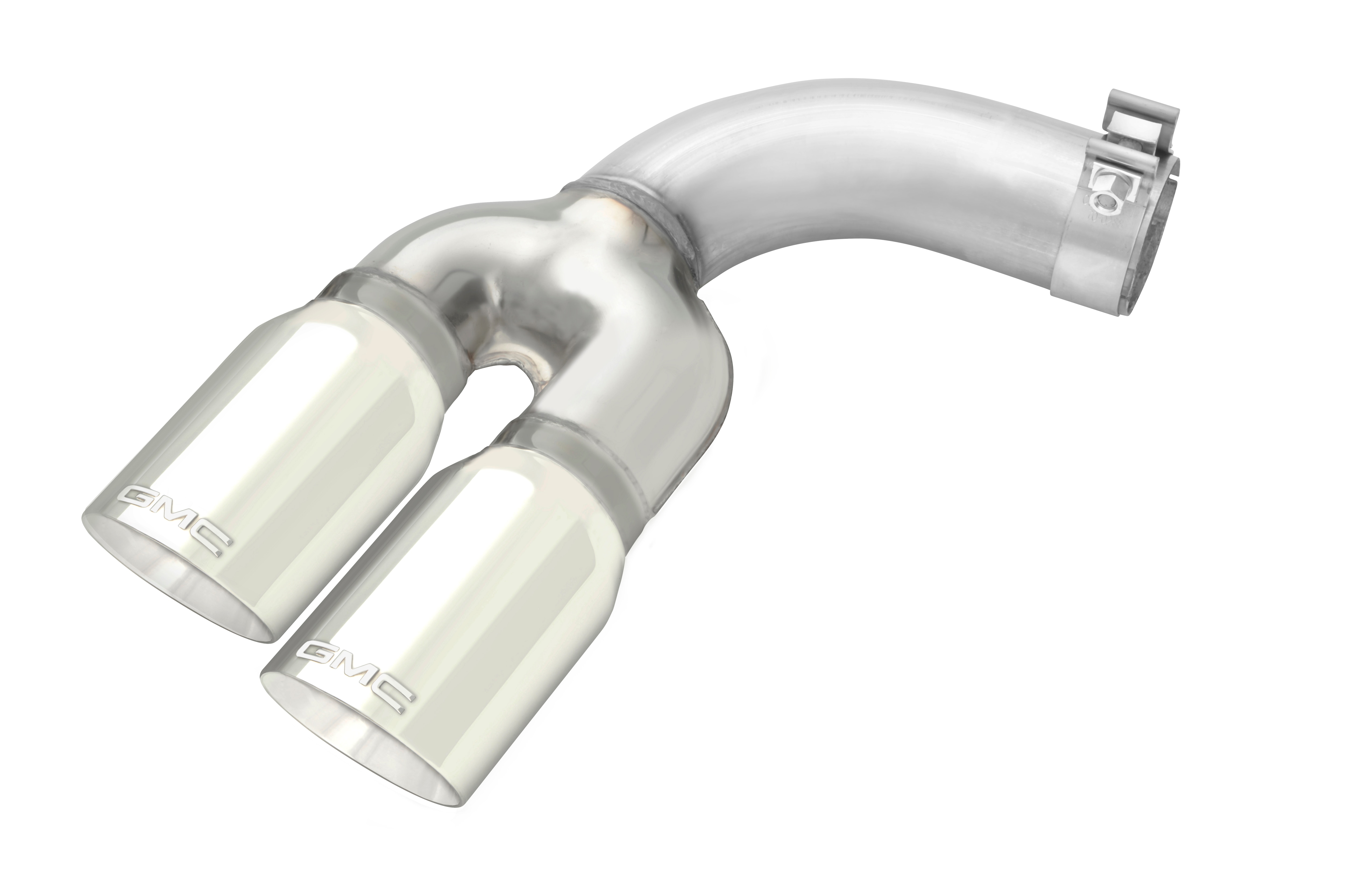 4.3L or 5.3L Polished Stainless Steel Dual-Outlet Exhaust Tip with GMC Logo