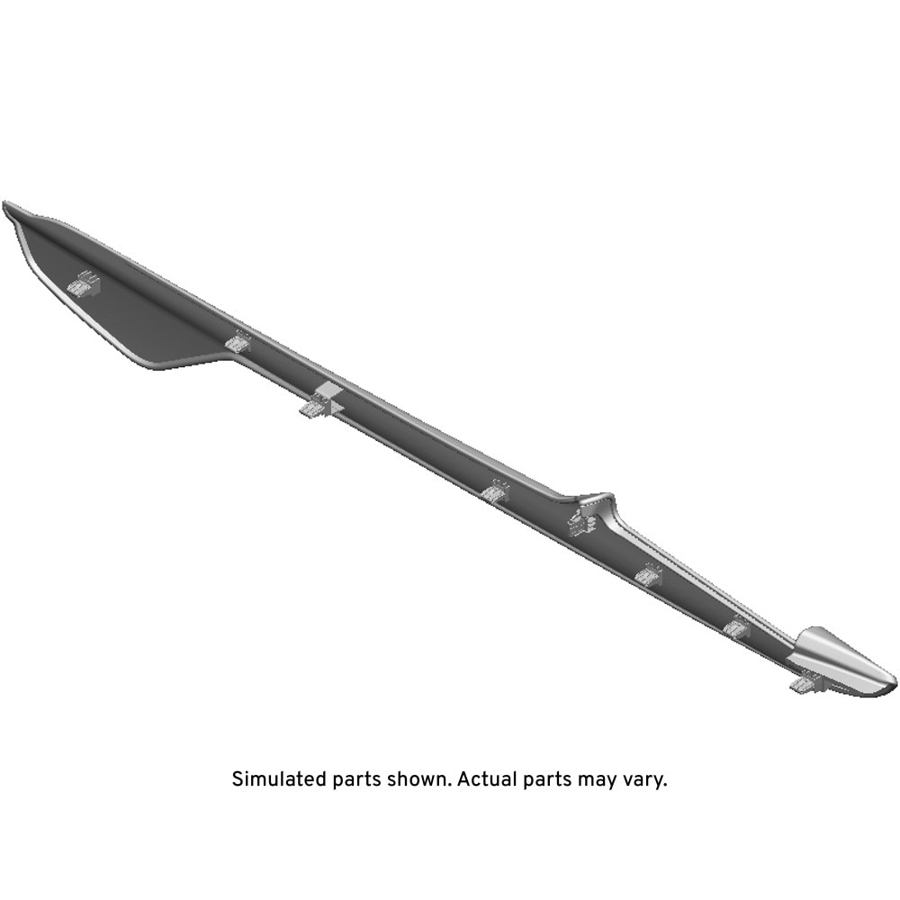 GM Genuine Parts Jet Black Front Passenger Side Floor Rear Console Side Trim Panel