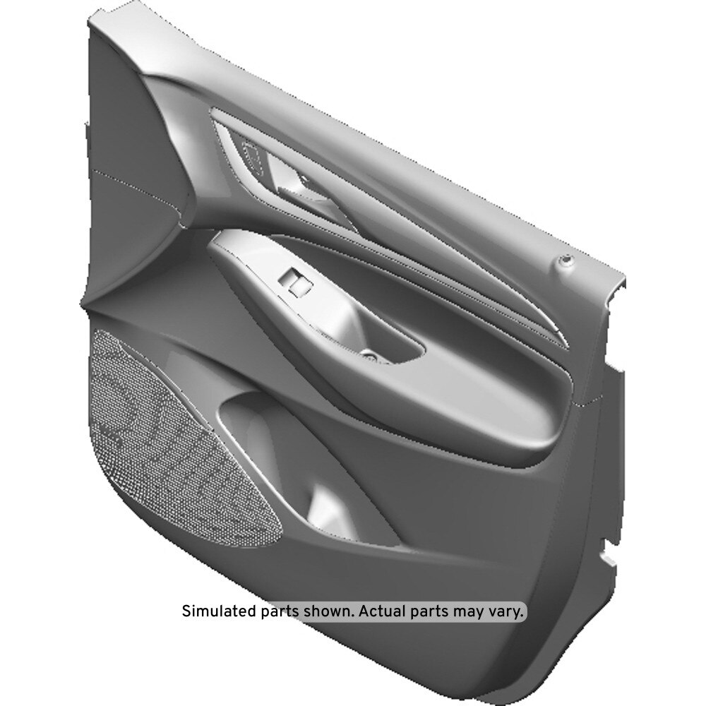 GM Genuine Parts Galvanized Front Passenger Side Door Interior Trim Panel