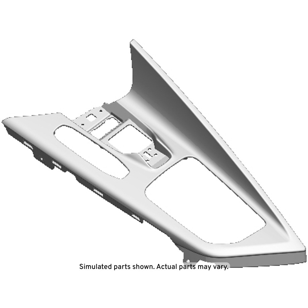 GM Genuine Parts Black Front Floor Console Trim Plate