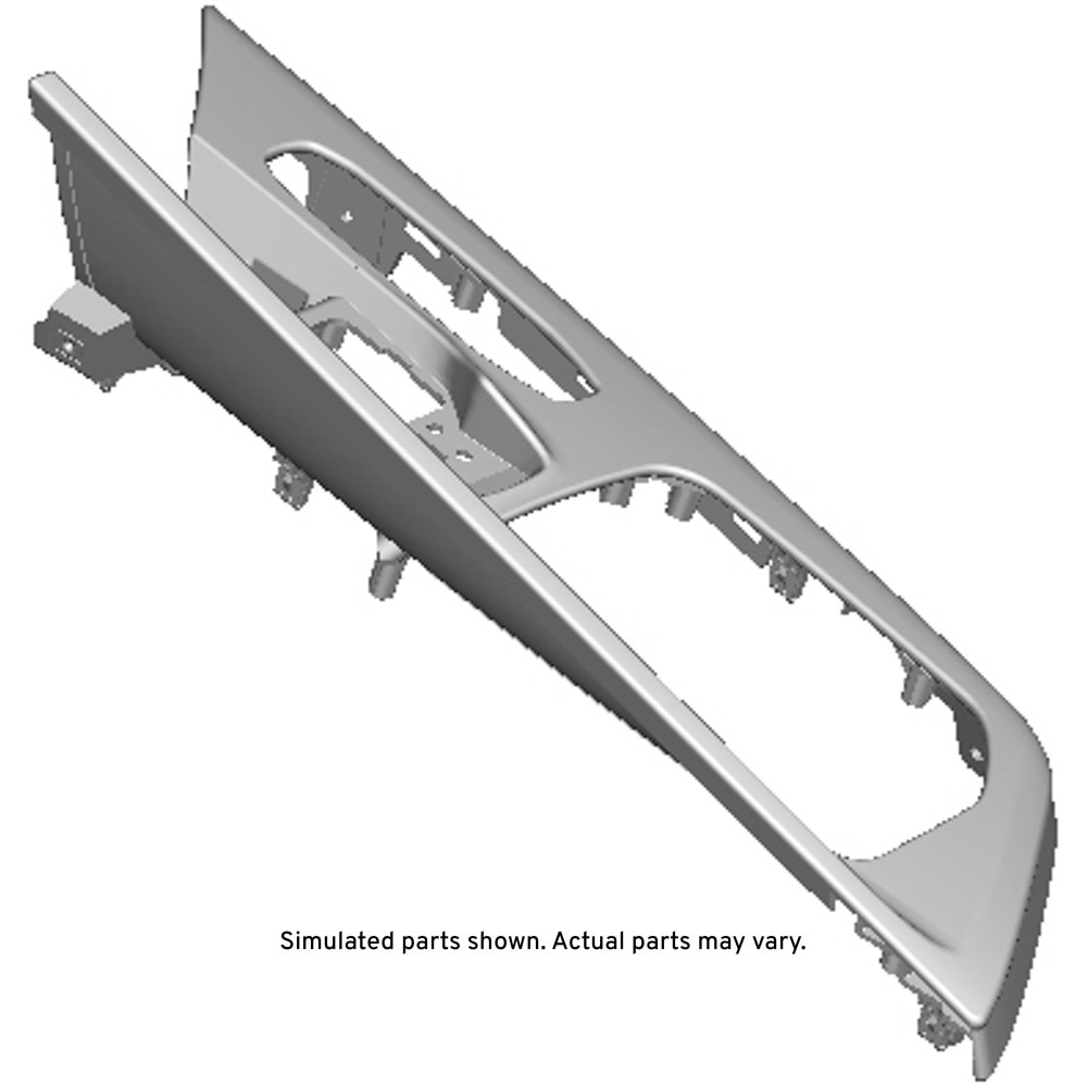 GM Genuine Parts Tan Front Floor Console Trim Plate