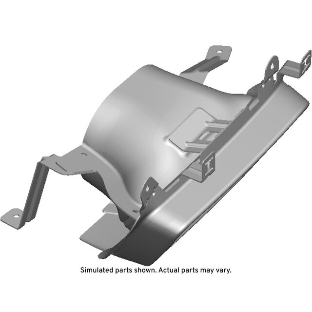 GM Genuine Parts Galvano Silver Passenger Side Exhaust Tail Pipe Heat Sleeve