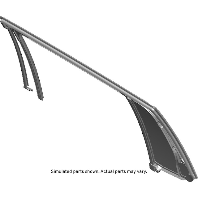 GM Genuine Parts Rear Passenger Side Door Window Weatherstrip