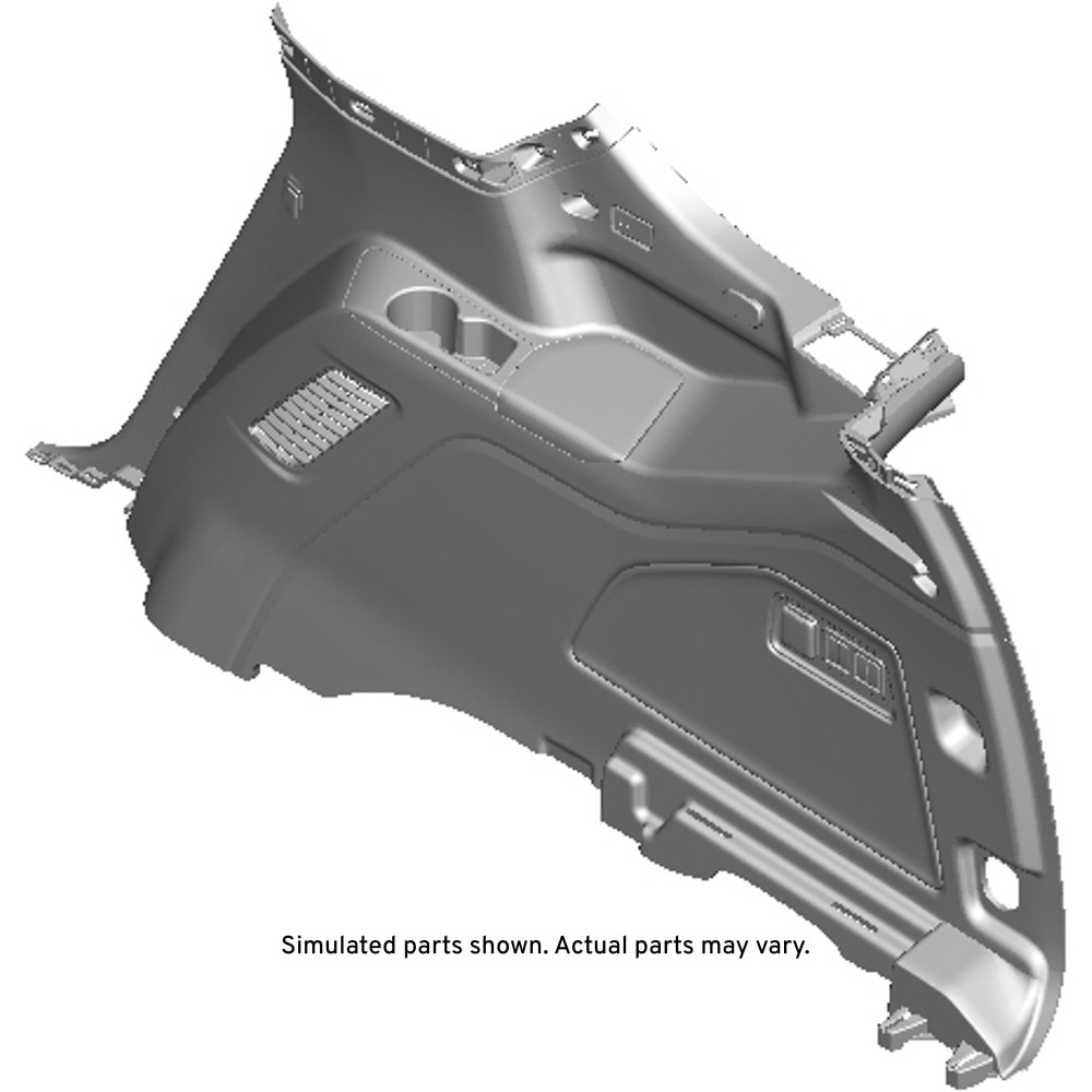 GM Genuine Parts Parchment Passenger Side Quarter Lower Rear Trim Panel