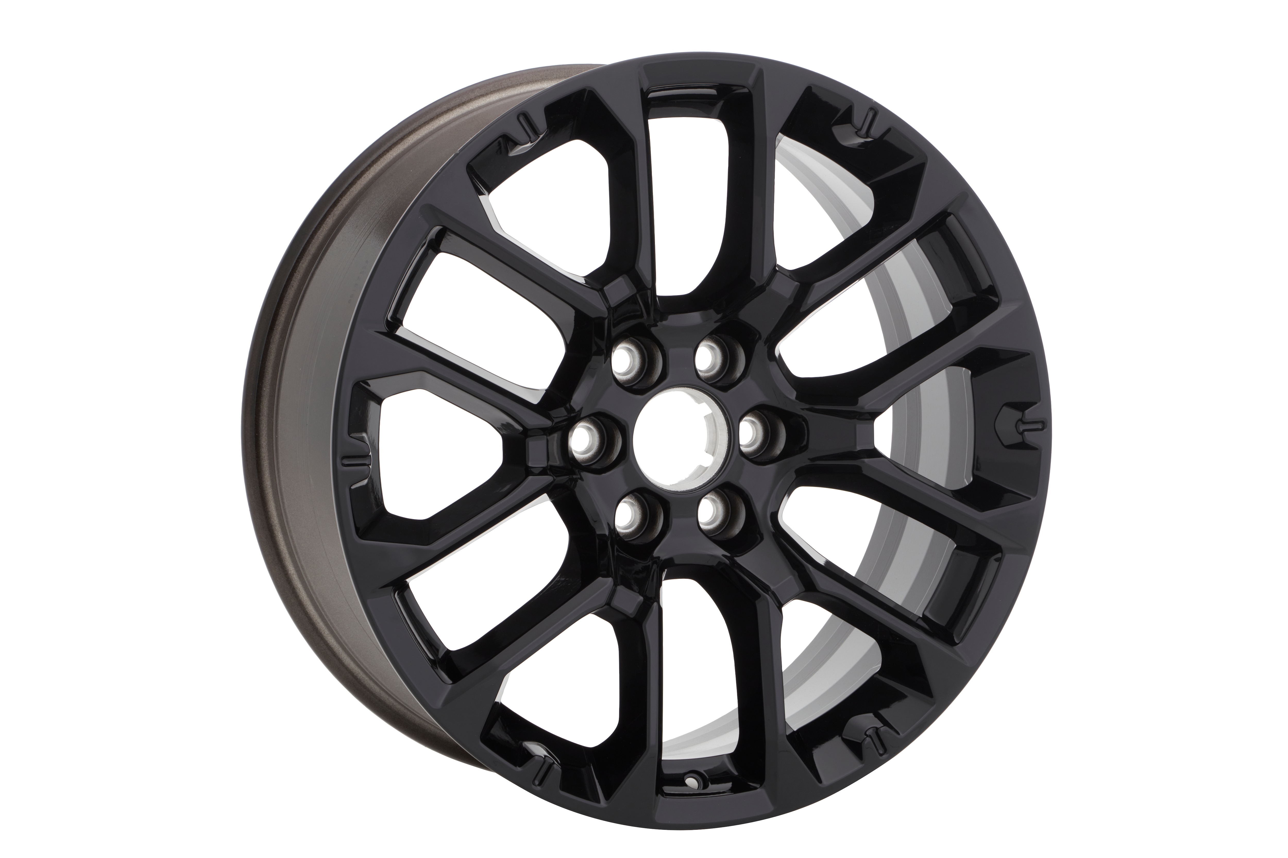22x9-Inch Aluminum 6-Split-Spoke Wheel in Gloss Black | 84802386