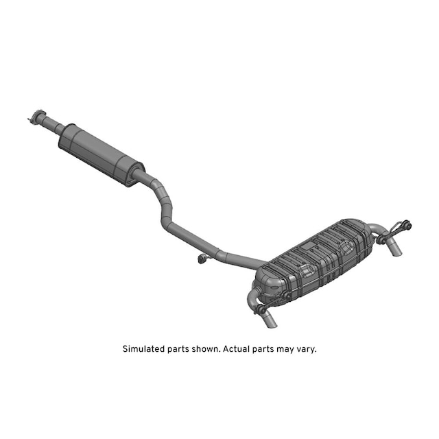 GM Genuine Parts Exhaust Muffler with Exhaust Pipe
