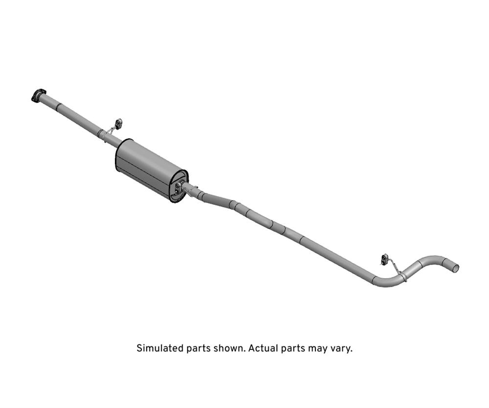 GM Genuine Parts Exhaust Muffler with Exhaust Pipe