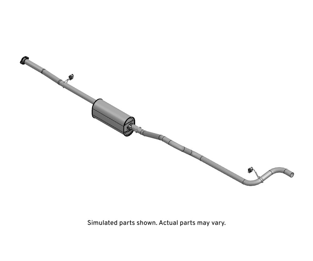 GM Genuine Parts Exhaust Muffler with Exhaust Pipe