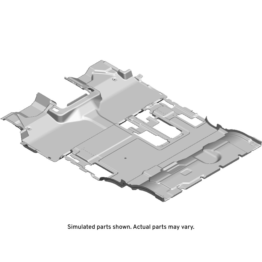 GM Genuine Parts Black Intermediate Floor Panel Carpet