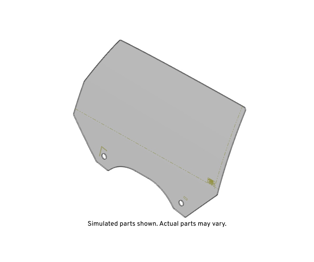 GM Genuine Parts Front Driver Side Door Window