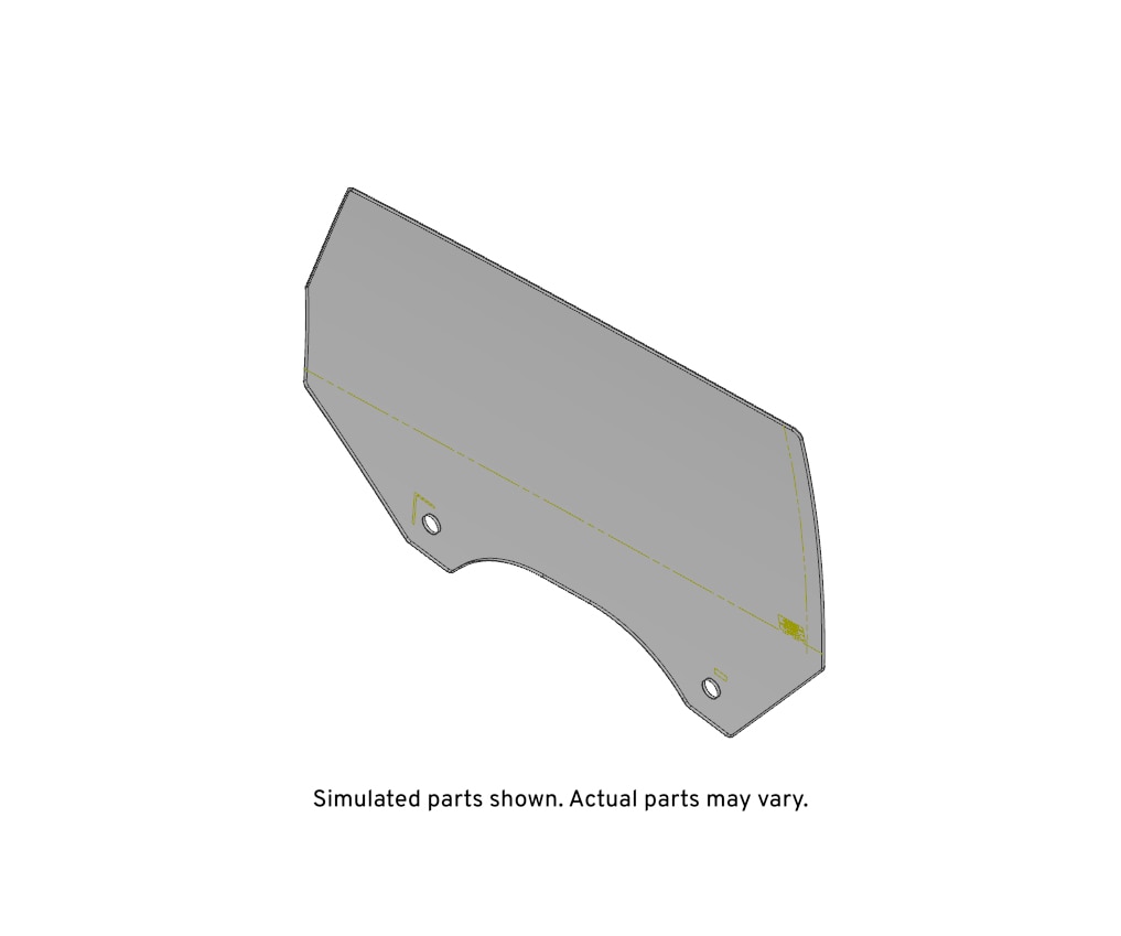 GM Genuine Parts Front Passenger Side Door Window