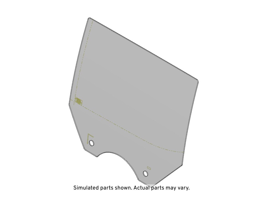 GM Genuine Parts Rear Driver Side Door Window