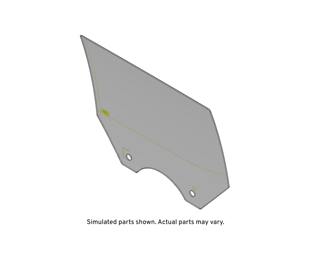 GM Genuine Parts Rear Passenger Side Door Window