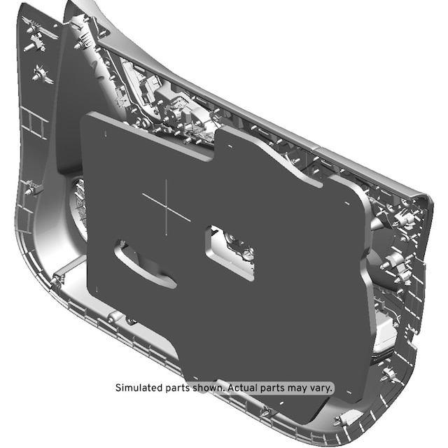 GM Genuine Parts Black Front Driver Side Door Trim