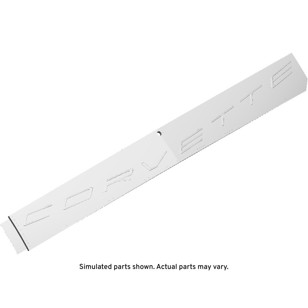 GM Genuine Parts Silver Rear Bumper Fascia Vehicle Name Plate