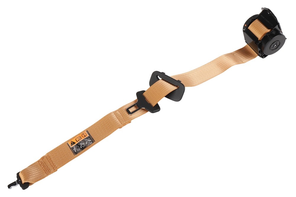 GM Genuine Parts Natural Tan Rear Seat Center Belt Retractor Kit