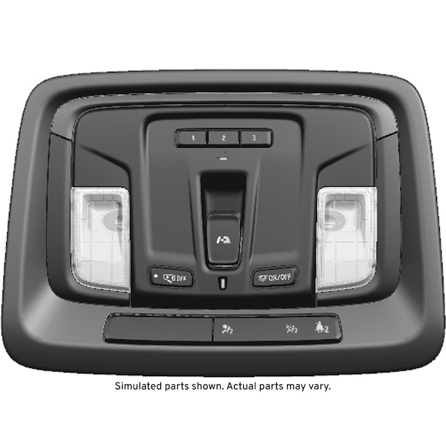 GM Genuine Parts Dark Gray Roof Console