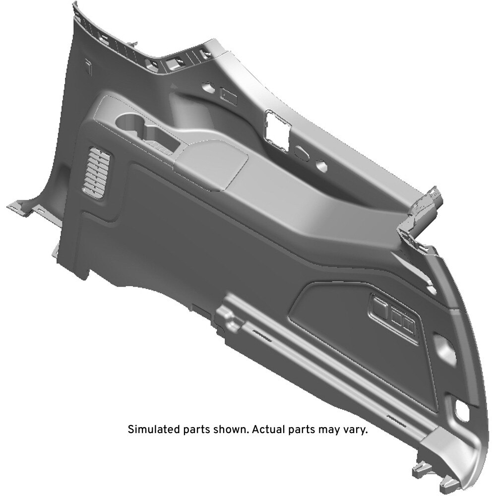 GM Genuine Parts Parchment Passenger Side Quarter Lower Rear Trim Panel