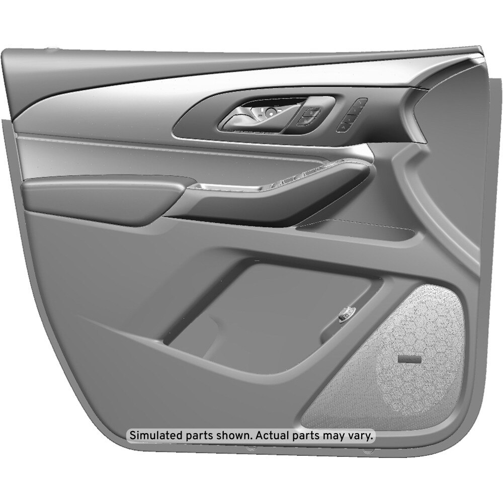 GM Genuine Parts Ash Gray Front Driver Side Door Interior Trim Panel