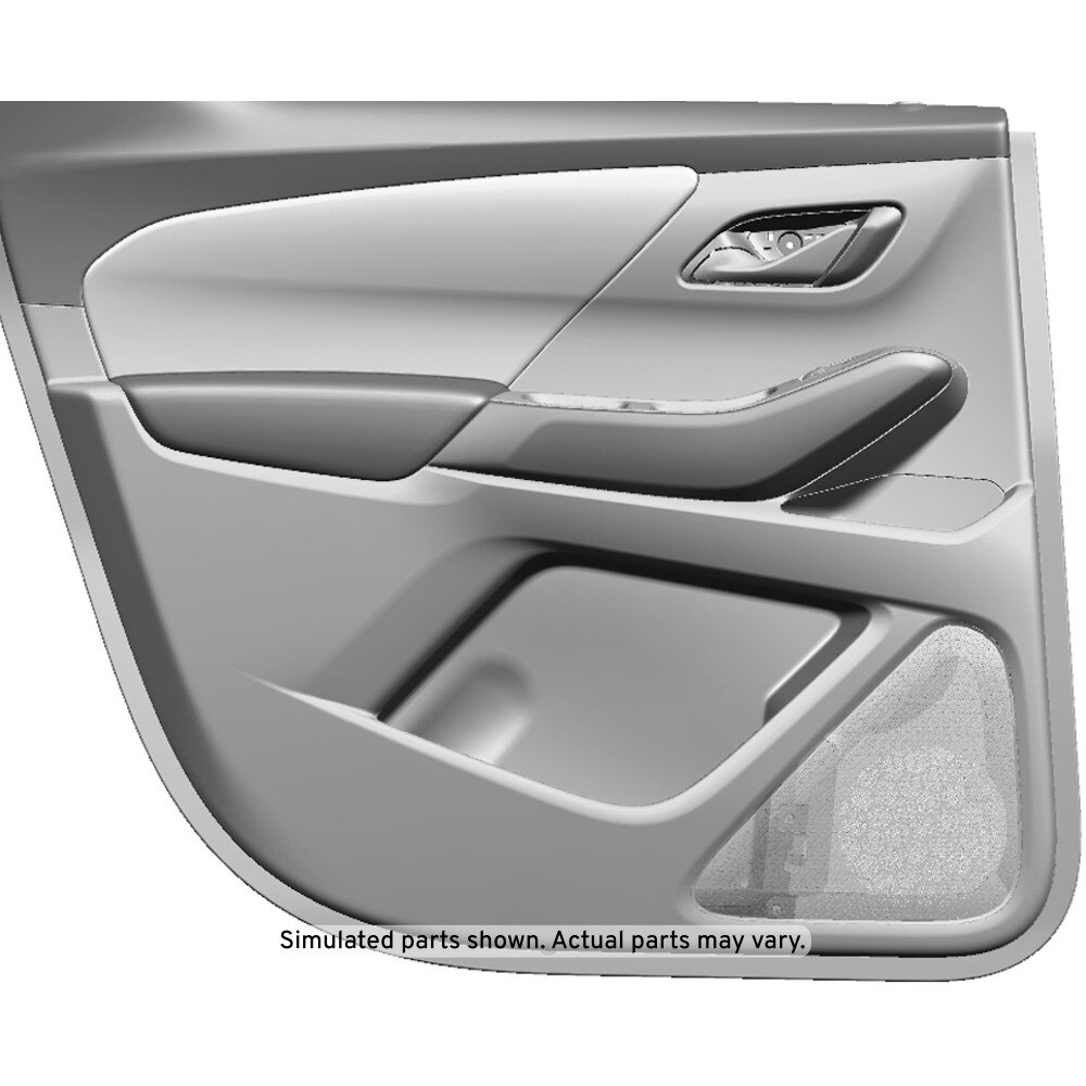 GM Genuine Parts Dark Galvanized Rear Driver Side Door Interior Trim Panel