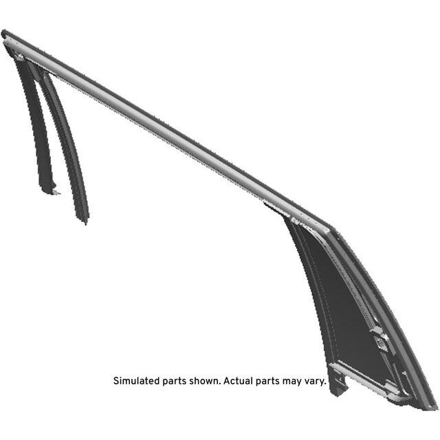 GM Genuine Parts Rear Passenger Side Door Window Weatherstrip