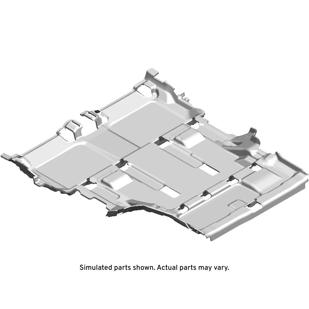 GM Genuine Parts Black Rear Floor Panel Carpet
