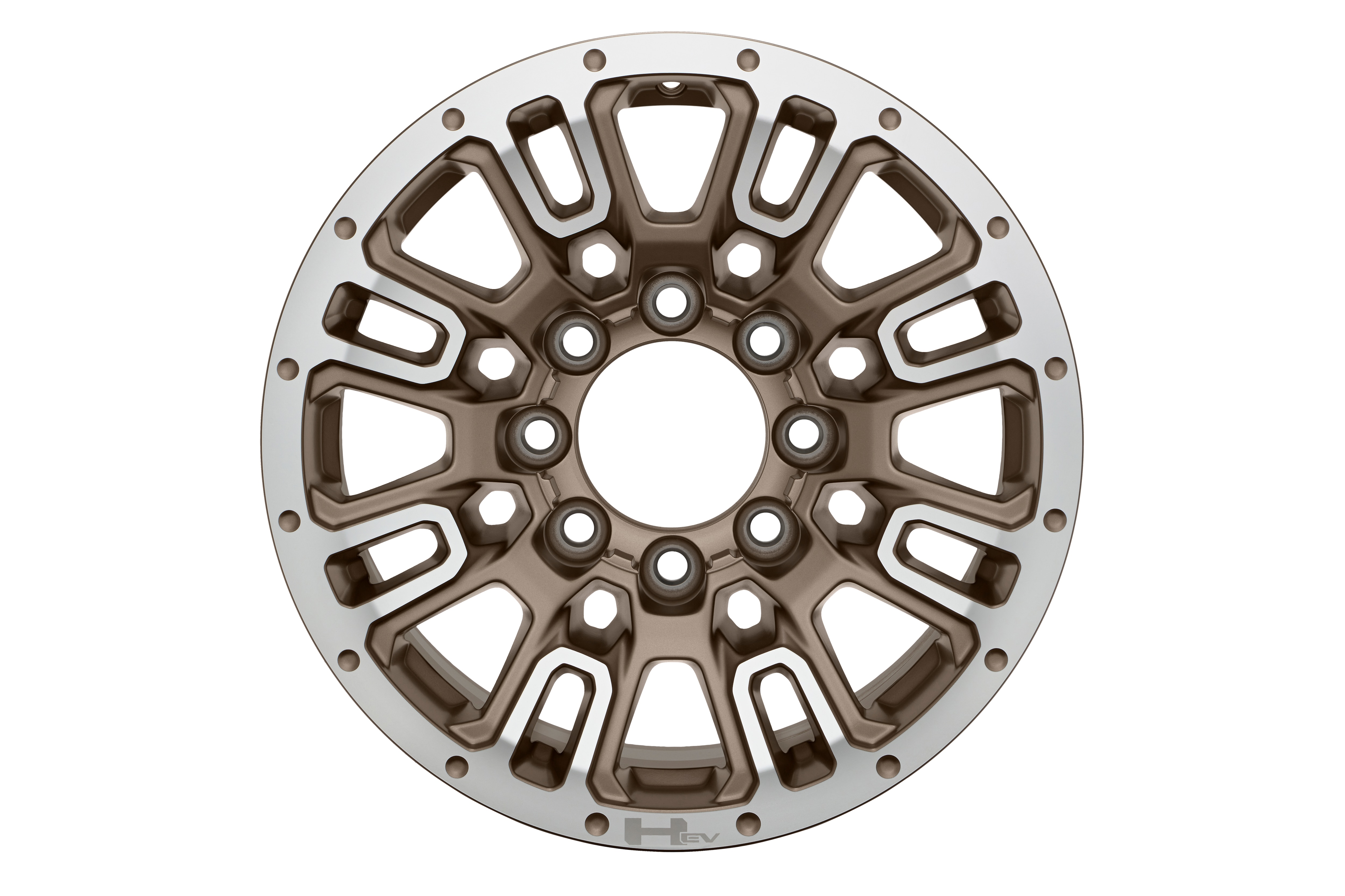 18x9-Inch 8-Spoke Wheel in Tech Bronze with Machined Face